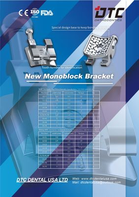 DTC ミム モノブロック レザー矯正歯科ブラケット MBT ロス金属ブラケット